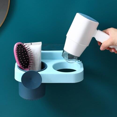 Bathroom Hair Dryer Holder Straightener Storage Box Wall Mounted Bathroom Accessories For Bathroom Organizer Storage Rack