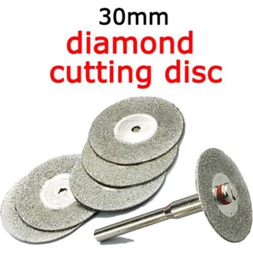 30mm 5pcs mini cutting disc for dremel accessories diamond grinding wheel rotary tool circular saw blade abrasive diamond disc