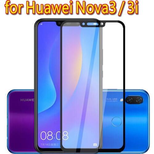 For Huawei nova 3 3i Play Tempered Glass Protective film For Huawei Mate 20 lite Full Cover Screen Protector HD Full screen glue