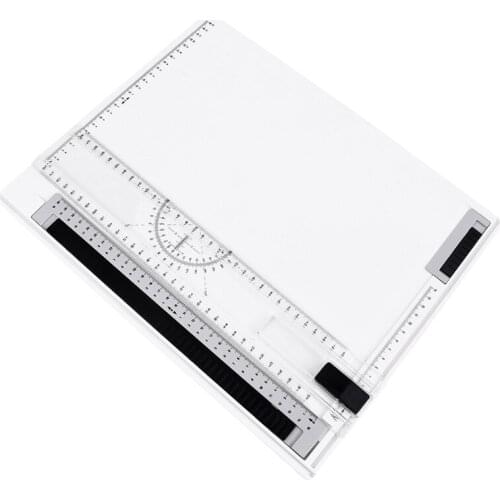 A4 Drawing Board Adjustable Parallel with Clear Rule Graphics Angle 37x29cm M89B