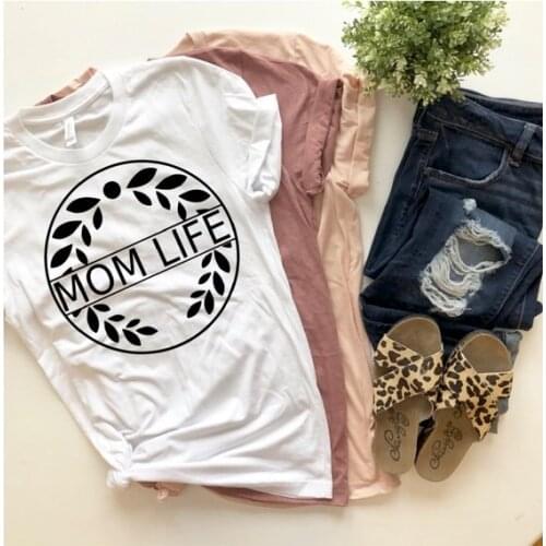 Keep Mom Life Tee Top Womens Tshirt Female Tshirt Mama Tops Women T-shirts Thankful T Shirt