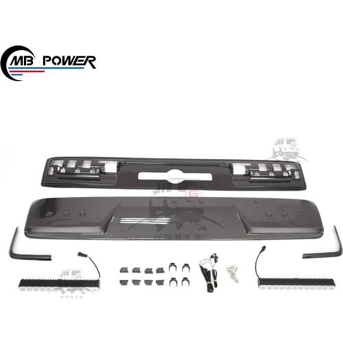 G class w464 B style carbon finber roof spoiler for w464 G63 G500 to B style dry carbon finber light bar 2019 year