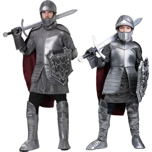 New Halloween Party Kids Royal Warrior Knight Costumes Boys Soldier Children Medieval Roman Cosplay Carnival Fancy Dress for kid