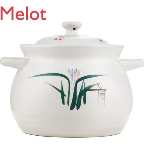 Casserole/Stewpot Ceramic Soup Open Fire High Temperature Resistant Soup Pot Health Olla Casserole Soup Pot Porridge Pot