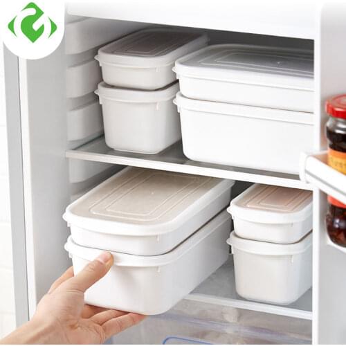 Refrigerator storage box special sealed box home kitchen transparent multi-function plastic box with lid food storage box