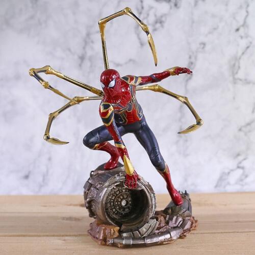 Avengers Infinity War Iron Spider Man Statue Anime Spiderman PVC Action Figure Collectible Model Superhero Toy Doll