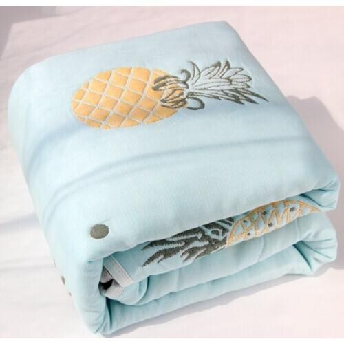 10 Layer Muslin Cotton Baby Blanket Baby Bedding Quilt Ten Layer Thicken Muslin Autumn Baby Swaddle Bedding Receiving blanket