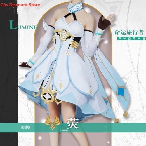 ​Genshin Impact Cosplay Lumine Cosplay Costume Game Full Set Of Clothes 2021 New