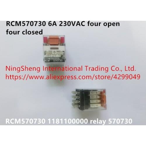 Original new 100% RCM570730 6A 230VAC four open four closed 1181100000 relay 570730
