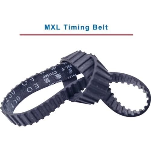 2 pcs MXL Timing Belt model-118/119/120/121/121.6/122/123/124/125/126MXL Transmission Belt Width 6/10mm For MXL Timing Pulley