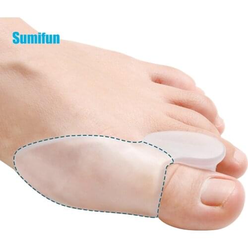 6pcs Silicone Gel Hallux Valgus Orthopedic Big Toe Separator Spreader Overlapping Straightener Foot Pain Relief Corrector C1125