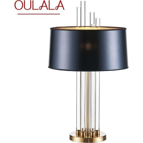 OULALA Modern Creative Table Light Simple Crystal Desk Lamp LED for Home Bedroom Decoration