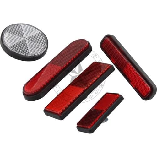 Universal Car Safety Reflective Motorcycle Bike Caravan Lorry Safety Reflector Screw For ATV Scooter Dirt Bikes Reflectante