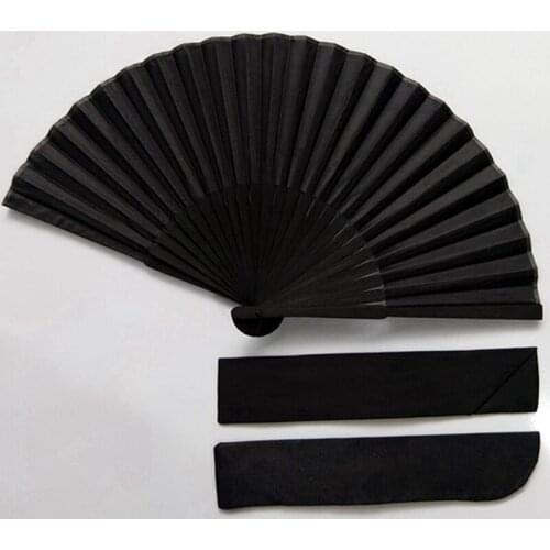 Chinese Style Black Vintage Hand Fan Folding Fans Dance Wedding Party Favor Chinese Dance Party Folding Fans