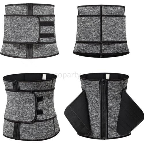 2021 Hot Adjustable Body Shaper Abdominal Belt High Compression Zipper Plus SizeUnder bust Sweat Waist Trainer Corset
