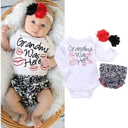 3PCS Toddler Kids Baby Girls Summer Clothes Jumpsuit Tops Pants Outfits Headdress 3Pcs Set
