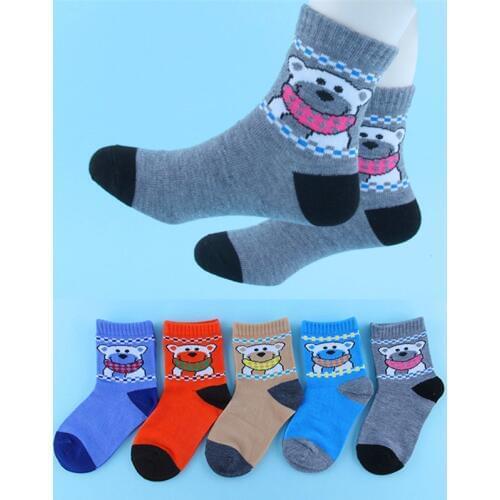 5 Pair/lot New Soft Cotton Boys Girls Socks Cute Cartoon Pattern Kids Socks For Baby Boy 8 Kinds Style Suitable For 1-12Y