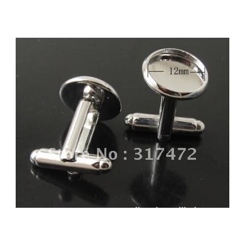 Free shipping wholesale french cufflinks backs, cufflink blanks, cufflink findings fit 12mm cabochons