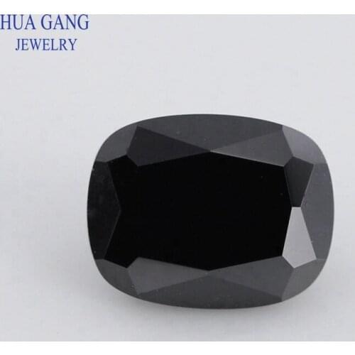 Black Natural Spinel Loose Gemstone Baguette Shape Size 5x7mm~10x14mm Natural Gemstone BeadsFor DIY Jewelry Making Free Shipping