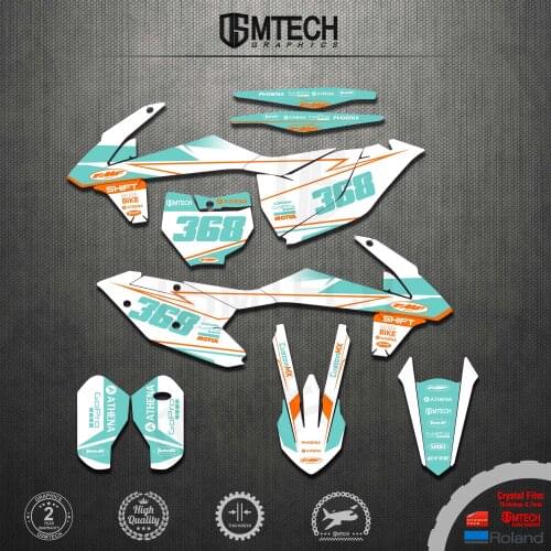 DSMTECH Motorcycle Decals Stickers Backgrounds Graphics For KTM EXC XC-W EXC-F 2017 2018 2019 For KTM SX SXF 2016 2017 2018
