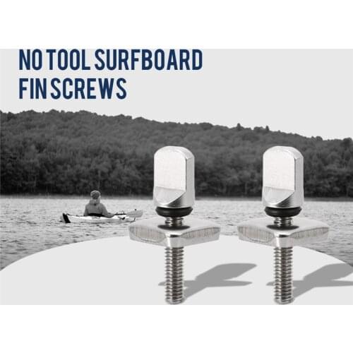 Surfboard Tail Fin Screw M4 Surf Fin Nails Bolt Screws Longboard Fin Screw Single Fin Screw With Plate Surfing