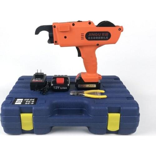 Hand Held Rebar Tier Binding Machine 12V 4500mAh Automatic Rebar Tying Machine Cordless Wire Lithium Battery with Tying Wire