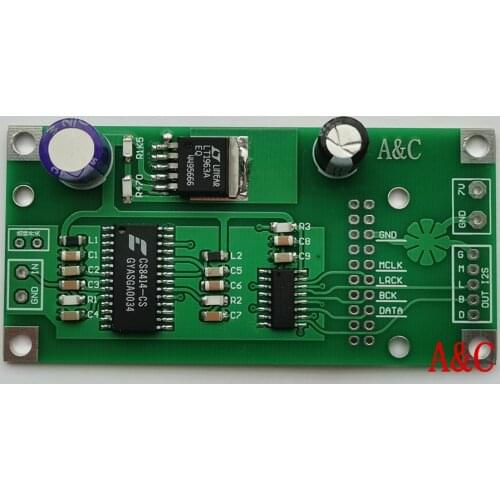 Second Generation Cs8414 Coaxial Receiving Board Surpasses Cs8412, Ak4118 Is Compatible with I2S Input of Italian Interface