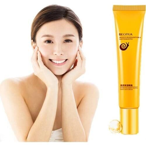 LOVE THANKS Gold Snail Eye Cream Anti Aging Dark Circle Essence Crystal Collagen Remove Fishtail Lines Activating Eye Cream 20ml