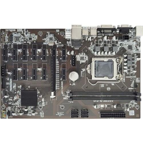 New B250 mining motherboard 12 GPU Bitcoin Crypto Etherum Mining JW B250P B250-BTC PRO DDR4 LGA 1151 Motherboard