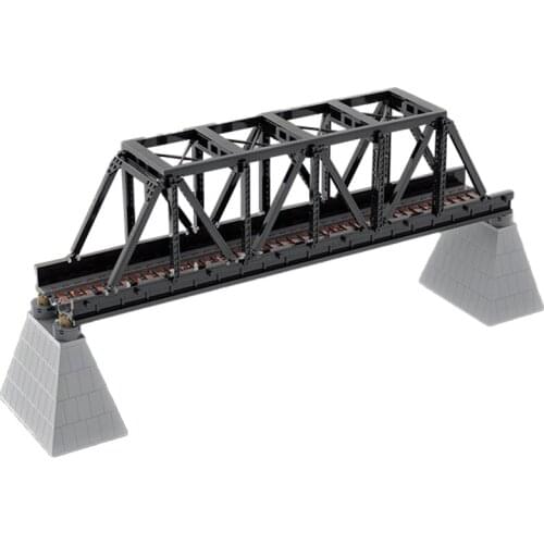 Mechanical Electric Track Train Rail Trai Railway Car Iron Truss Railway Building Blocks Figures Bricks Gift DIY Toy Child Gift