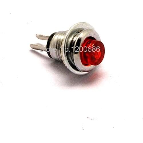 Miniature Microswitch Reset Button DS-101 8MM Red Lighted No Lock Switch