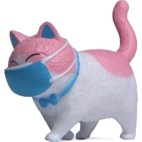 Mini Cat Kitty Figurines Interactive Realistic Model Figure Toy Simulation Miniature Animal for Home Ornament Dropship