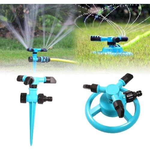 360 ° Garden Sprinkler Automatic Watering Rotating City Watering Lawn 3-arm Sprinkler Garden Irrigation Tool