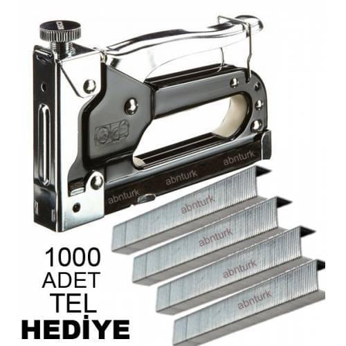 Adjustable Professional Funiture Hand Staple Gun 1000 Wire Gift Multipurpose Full Steel Stapler