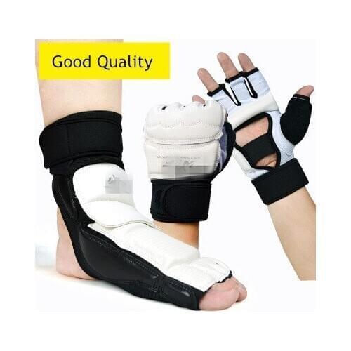Taekwondo Gloves Adults Children Taekwondo Foot Protector Ankle Support fighting foot guard Kickboxing boot WTF approved Palm
