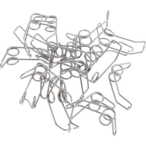 Pack of 20 Silver Trumpet Water Key Spit Value Springs Repair Parts Accs