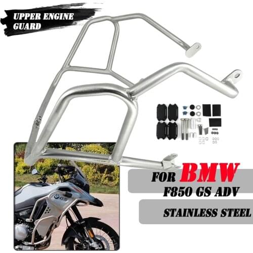 Motorcycle Stainless Steel Upper Engine Guard Bumper Highway Crash Bar Frame Protector For BMW F850GS ADV F 850 GS Adventure