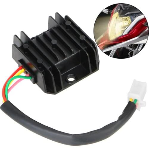Current Rectifier Motorcycle Voltage Stabilizer For 150-250CC ATV Scooter 4 Wires 4 Pins 12V Voltage Regulator Universal