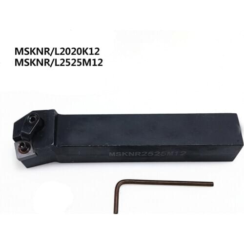 1pc MSKNR2020K12 MSKNR2525M12 External Turning Tool Holder MSKNR MSKNL CNC Lathe Cutting Tools for SNMG120404 Carbide Inserts