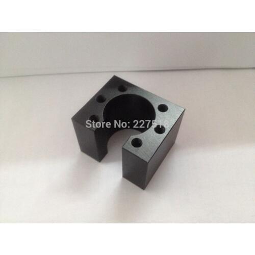 1 pc HD16 SFU1605 ball screw nut housing black aluminium for 1605 16mm ball screw nut housing bracket holder CNC parts