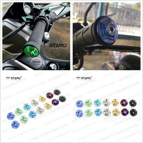 2pcs Pack Titanium Handlebar End Cap Covers Plug