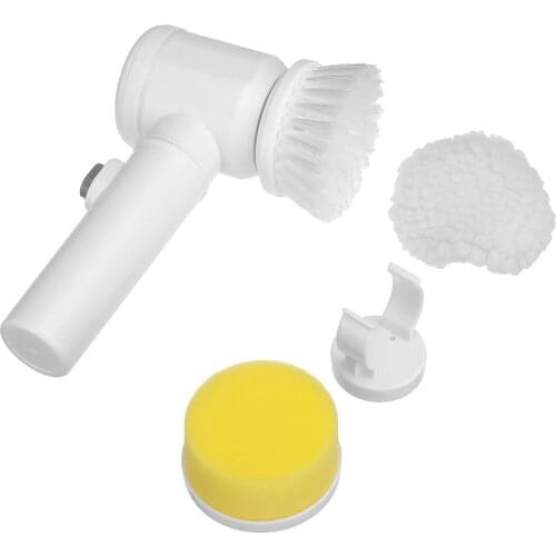 3 In 1 Handheld Bathtub Brush Kitchen Bathroom Sink Cleaning Tool 3 Brush Head Efficient Cleaning Toilet Tub Electric Brush