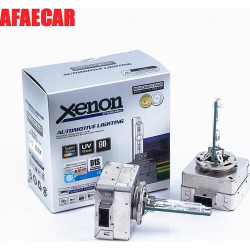 AFAECAR 2pcs D1S Replacement 12V 35W D2S Xenon D3S D4S HID light 4300K 6000K 8000K