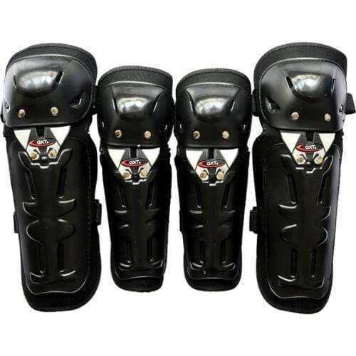 BOZXRX 4Pcs/Set Motorcycle kneepad Protective Motocross Bike Gear Protector Racing Motocross kneepad Elbow Guard pads
