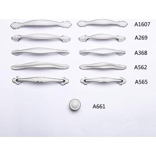 Zinc Aolly Ivory White Cabinet Handles Solid Kitchen Closet Drawer Door Knob Handle European Fashion Furniture Handle Hardware