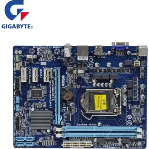 For Gigabyte GA-H61M-S2-B3 H61M-S2-B3 Motherboard LGA 1155 For Intel H61 Used Desktop Mainboard USB2.0 SATA2 PCI-E X16