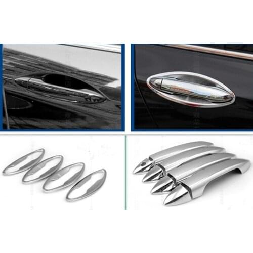 FUNDUOO For Honda Accord 2014 2015 2016 2017 Chrome Car Door Handle Cover + Cup Bowl auto accessories 12 pcs