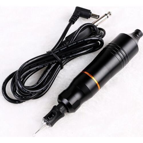 HOT! Permanent Makeup Pen Machine Rotary Tattoo MachineTattoo Supply with 10 Needles Clip Cord PTM4305