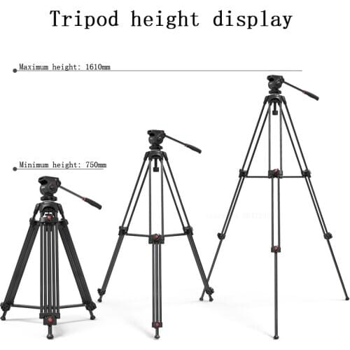 JIEYANG JY0608A JY0608B JY0608C JY0608AD Professional Tripod camera tripod Hydraulic Damping Head for camera/Video/Dslr VIDEO