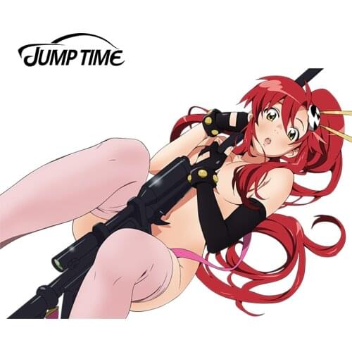 JumpTime 13cm x 9.3cm 3D Beautiful Graphics Anime Tengen Toppa Gurren-Lagann Sexy Girl Vinyl Car Tank Rear Windshield Decal